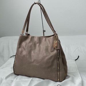 Coach 35211 Studded Madison Phoebe Caviar Leather Shoulder Bag Plus Fob